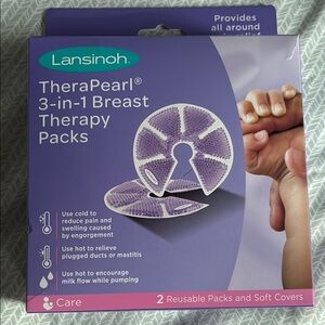 NIB Lansinoh TheraPearl Breast Therapy Packs in Purple